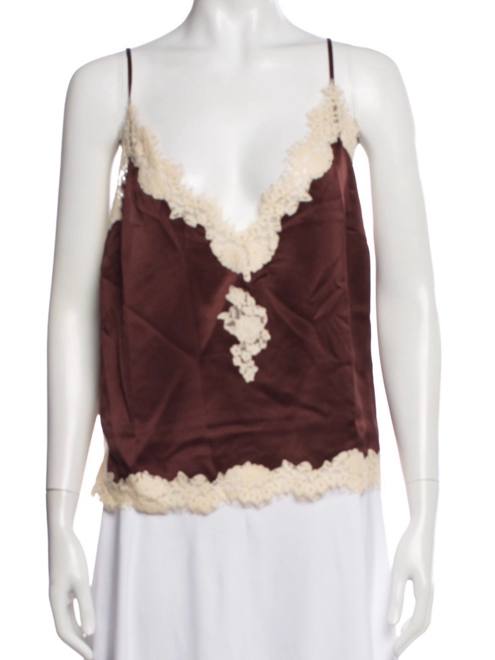 DOEN Kira Lace Trimmed Silk Camisole